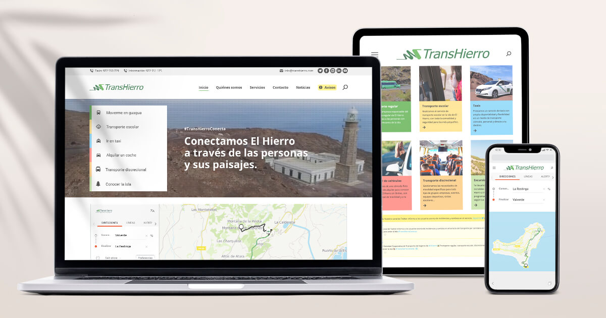 Nueva página web de TransHierro