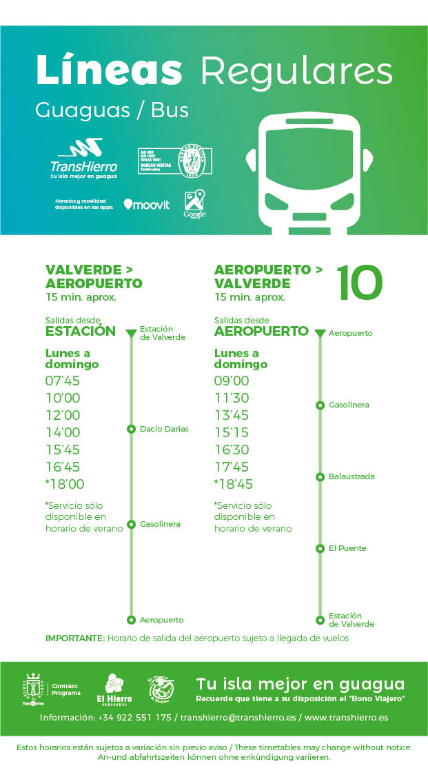 TransHierro Línea 10 Valverde - Aeropuerto