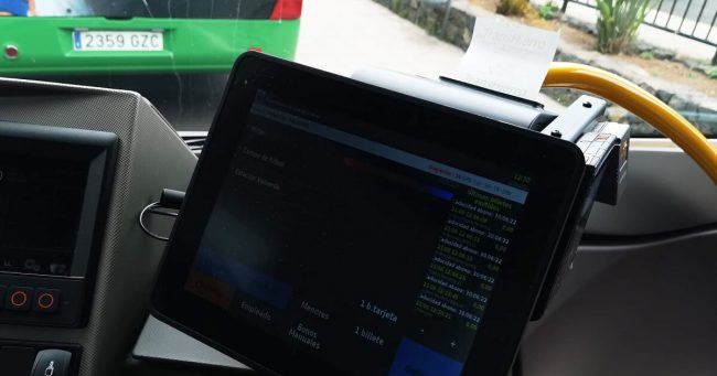 TransHierro cabina y ticket