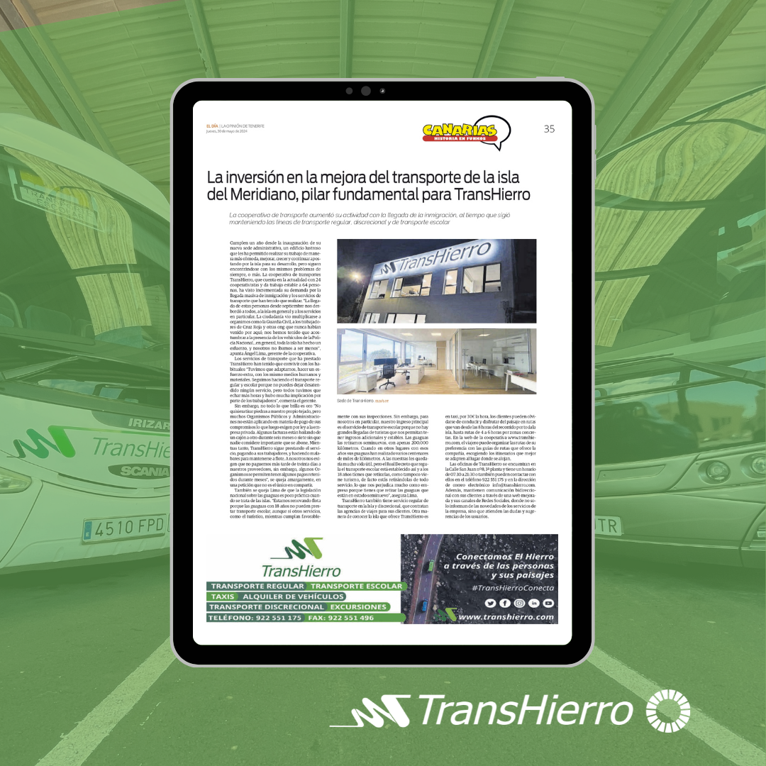 TransHierro noticia el día