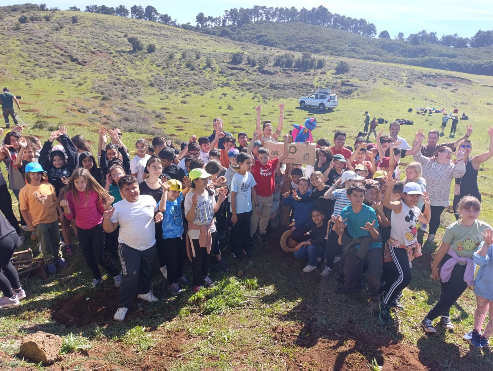 Reforestación alumnos